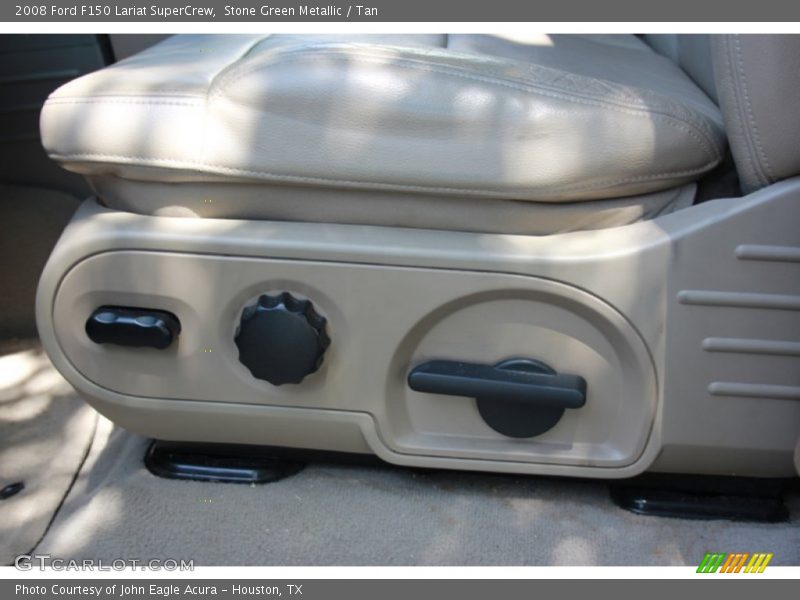 Stone Green Metallic / Tan 2008 Ford F150 Lariat SuperCrew