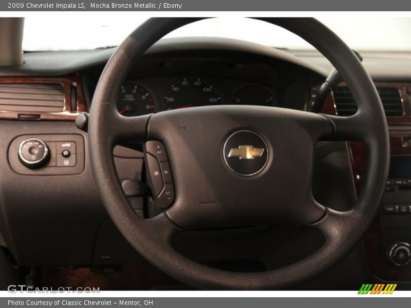 Mocha Bronze Metallic / Ebony 2009 Chevrolet Impala LS