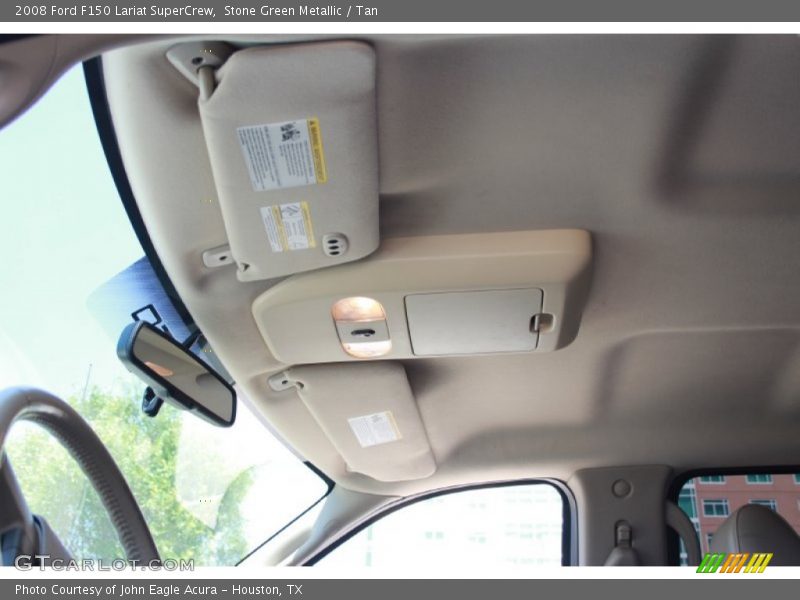 Stone Green Metallic / Tan 2008 Ford F150 Lariat SuperCrew