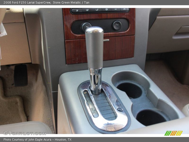Stone Green Metallic / Tan 2008 Ford F150 Lariat SuperCrew