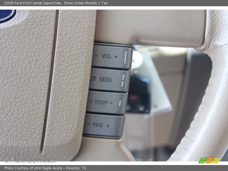 Stone Green Metallic / Tan 2008 Ford F150 Lariat SuperCrew