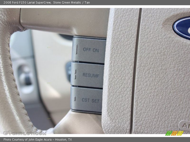 Stone Green Metallic / Tan 2008 Ford F150 Lariat SuperCrew