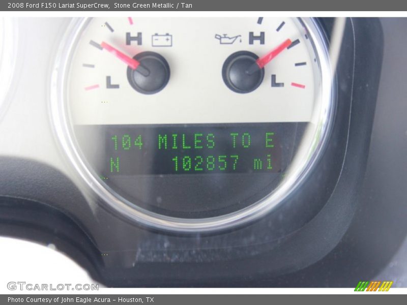 Stone Green Metallic / Tan 2008 Ford F150 Lariat SuperCrew