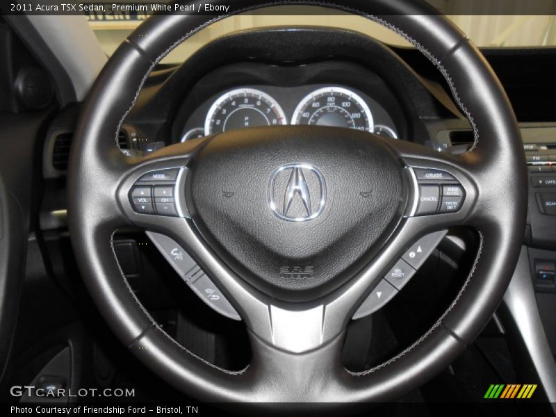 Premium White Pearl / Ebony 2011 Acura TSX Sedan