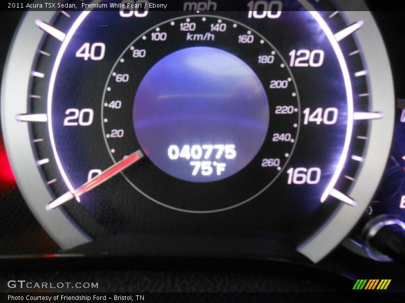 Premium White Pearl / Ebony 2011 Acura TSX Sedan