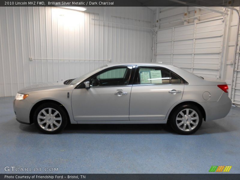 Brilliant Silver Metallic / Dark Charcoal 2010 Lincoln MKZ FWD