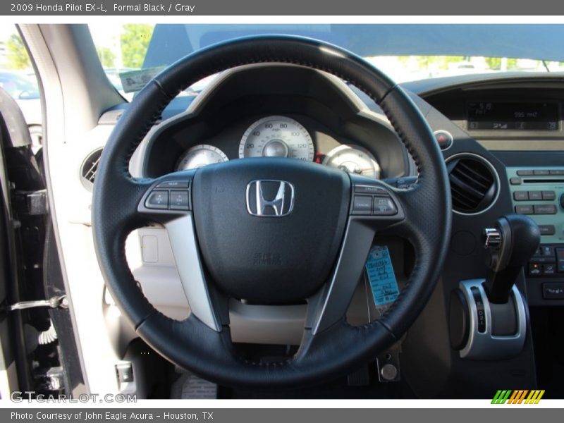 Formal Black / Gray 2009 Honda Pilot EX-L