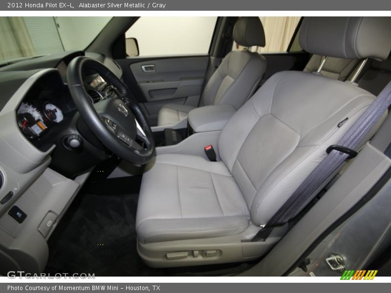 Alabaster Silver Metallic / Gray 2012 Honda Pilot EX-L