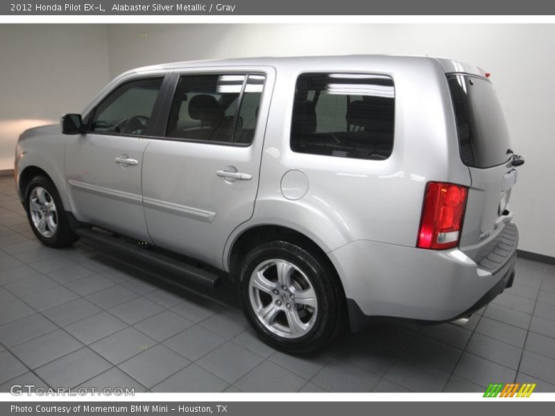 Alabaster Silver Metallic / Gray 2012 Honda Pilot EX-L