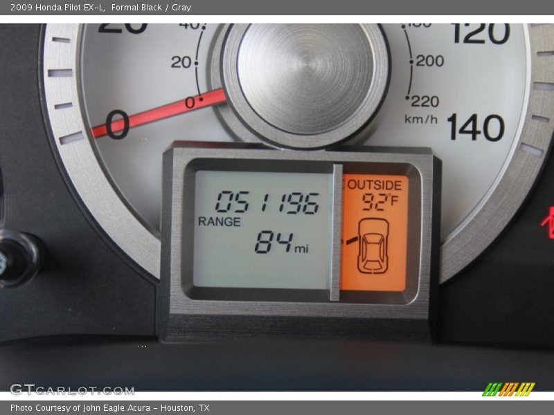 Formal Black / Gray 2009 Honda Pilot EX-L