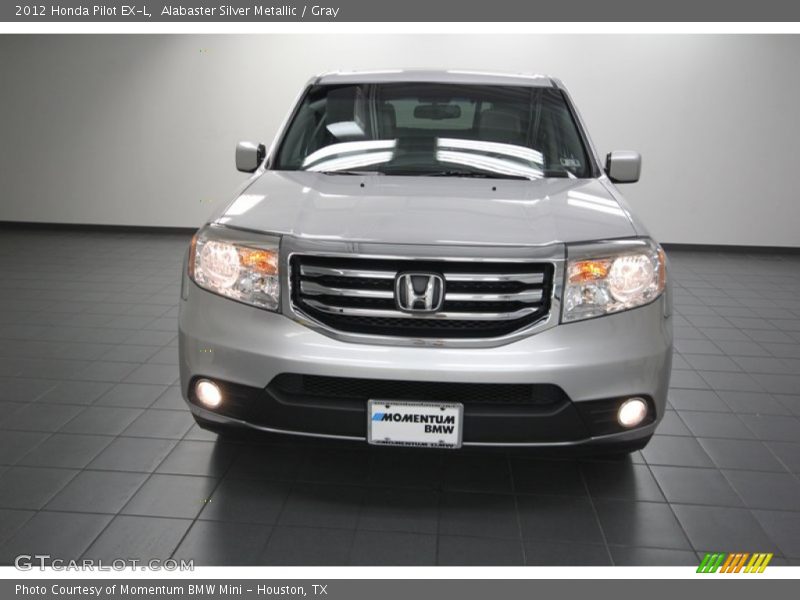 Alabaster Silver Metallic / Gray 2012 Honda Pilot EX-L