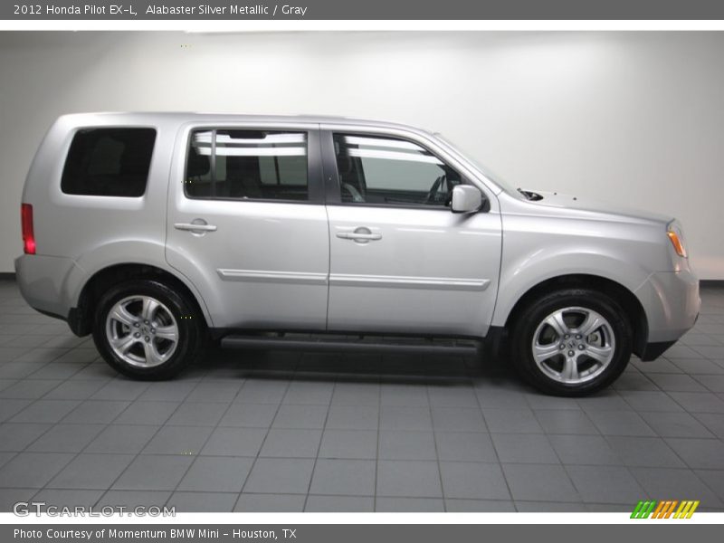 Alabaster Silver Metallic / Gray 2012 Honda Pilot EX-L