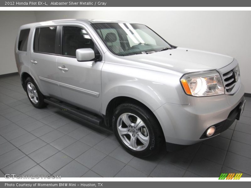 Alabaster Silver Metallic / Gray 2012 Honda Pilot EX-L