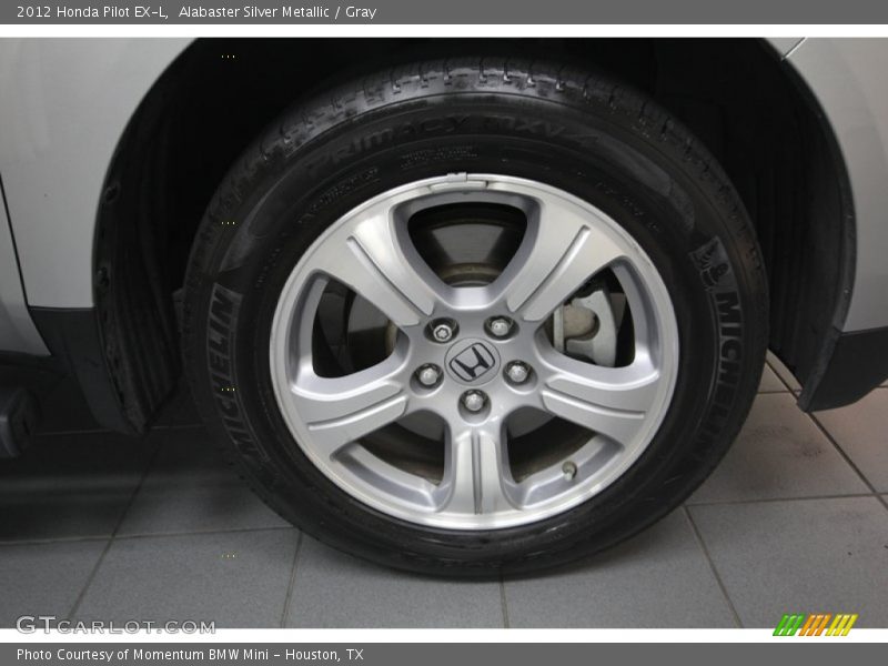 Alabaster Silver Metallic / Gray 2012 Honda Pilot EX-L