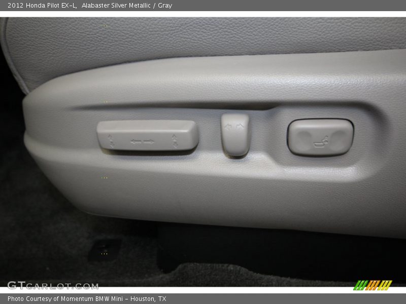 Alabaster Silver Metallic / Gray 2012 Honda Pilot EX-L