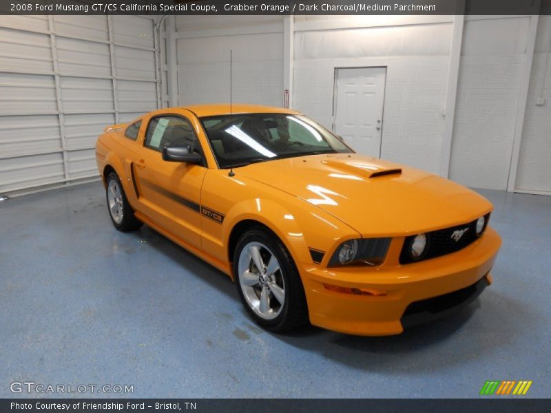 Grabber Orange / Dark Charcoal/Medium Parchment 2008 Ford Mustang GT/CS California Special Coupe