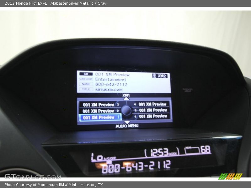 Alabaster Silver Metallic / Gray 2012 Honda Pilot EX-L