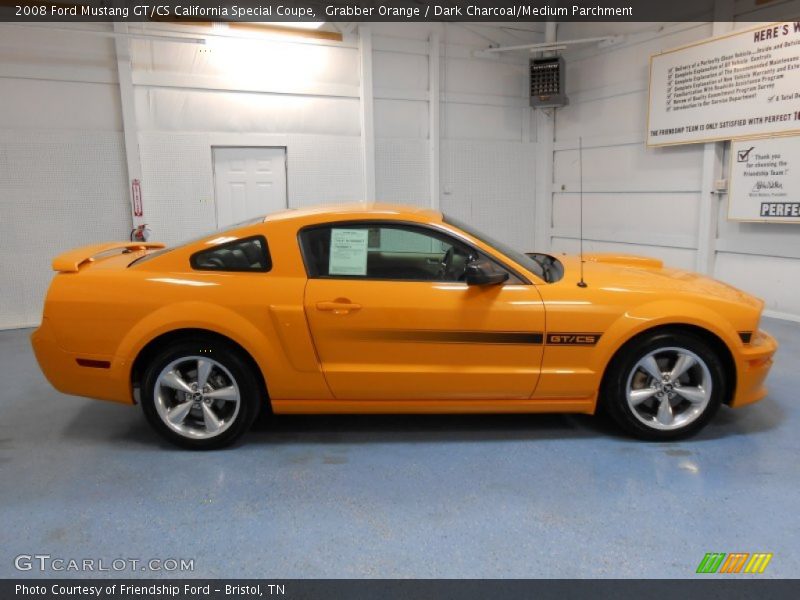 Grabber Orange / Dark Charcoal/Medium Parchment 2008 Ford Mustang GT/CS California Special Coupe