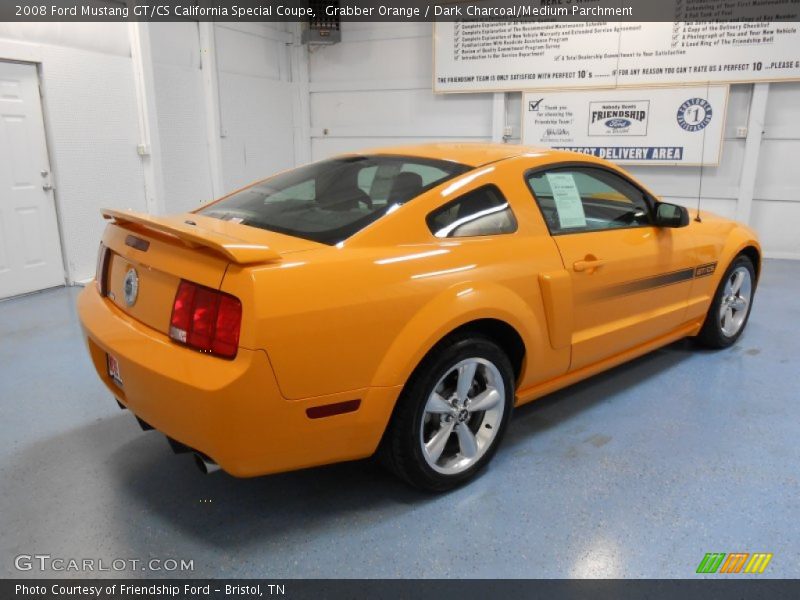 Grabber Orange / Dark Charcoal/Medium Parchment 2008 Ford Mustang GT/CS California Special Coupe