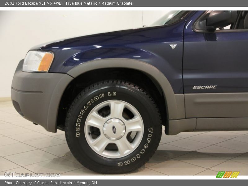 True Blue Metallic / Medium Graphite 2002 Ford Escape XLT V6 4WD