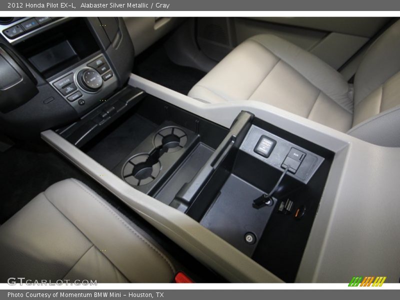 Alabaster Silver Metallic / Gray 2012 Honda Pilot EX-L