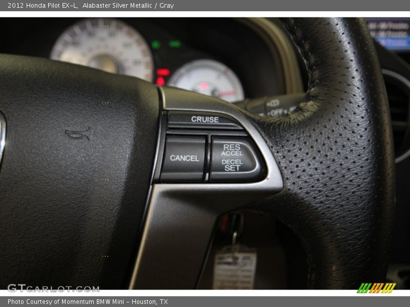 Alabaster Silver Metallic / Gray 2012 Honda Pilot EX-L