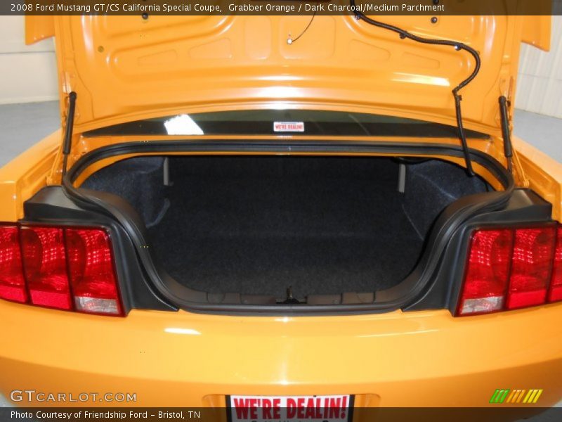 Grabber Orange / Dark Charcoal/Medium Parchment 2008 Ford Mustang GT/CS California Special Coupe