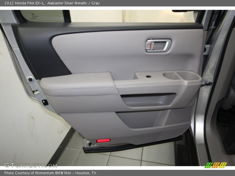 Alabaster Silver Metallic / Gray 2012 Honda Pilot EX-L