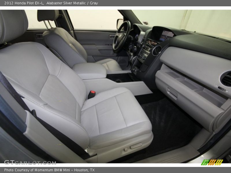 Alabaster Silver Metallic / Gray 2012 Honda Pilot EX-L