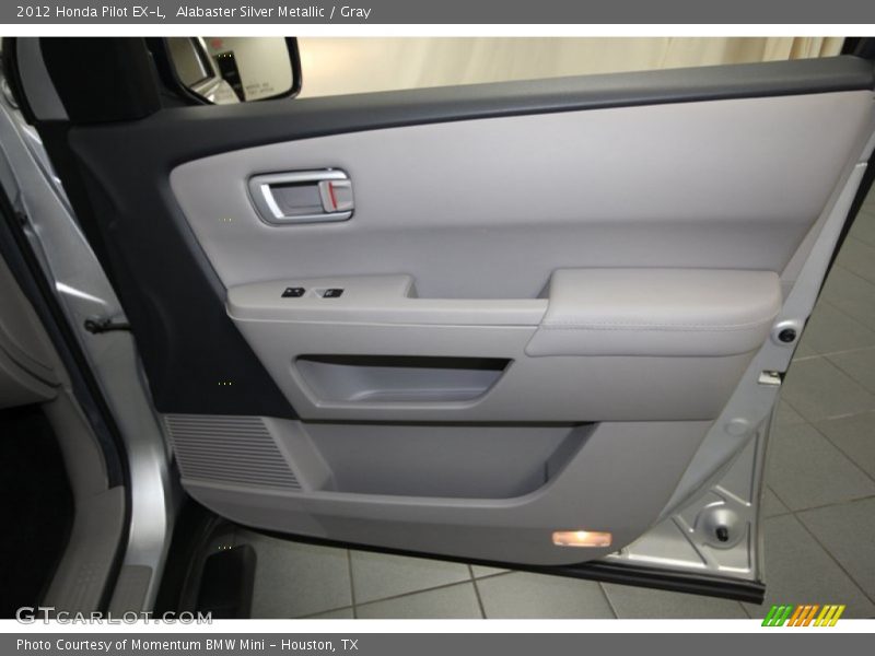Alabaster Silver Metallic / Gray 2012 Honda Pilot EX-L