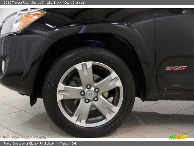 Black / Dark Charcoal 2010 Toyota RAV4 Sport V6 4WD