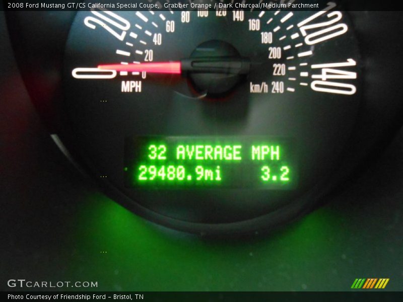 Grabber Orange / Dark Charcoal/Medium Parchment 2008 Ford Mustang GT/CS California Special Coupe