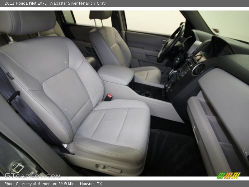 Alabaster Silver Metallic / Gray 2012 Honda Pilot EX-L