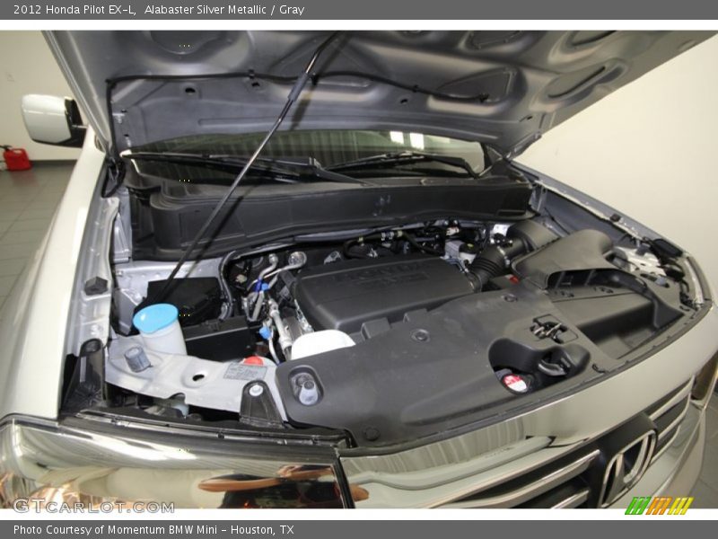 Alabaster Silver Metallic / Gray 2012 Honda Pilot EX-L
