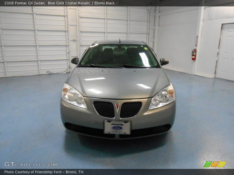 Blue Gold Crystal Metallic / Ebony Black 2008 Pontiac G6 Sedan