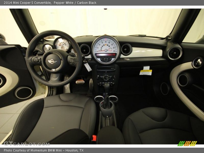 Pepper White / Carbon Black 2014 Mini Cooper S Convertible