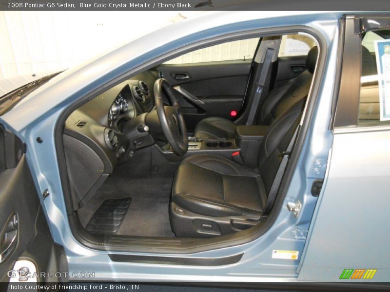 Blue Gold Crystal Metallic / Ebony Black 2008 Pontiac G6 Sedan