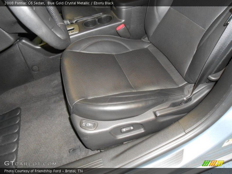 Blue Gold Crystal Metallic / Ebony Black 2008 Pontiac G6 Sedan
