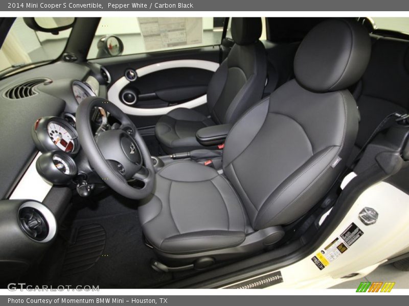 Pepper White / Carbon Black 2014 Mini Cooper S Convertible