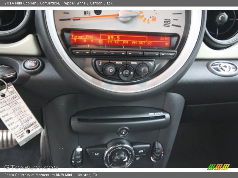 Pepper White / Carbon Black 2014 Mini Cooper S Convertible