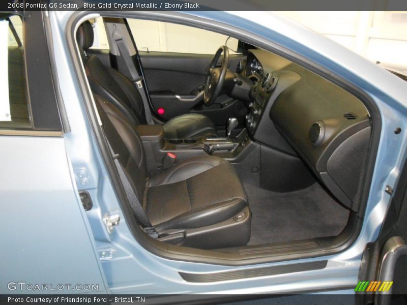 Blue Gold Crystal Metallic / Ebony Black 2008 Pontiac G6 Sedan