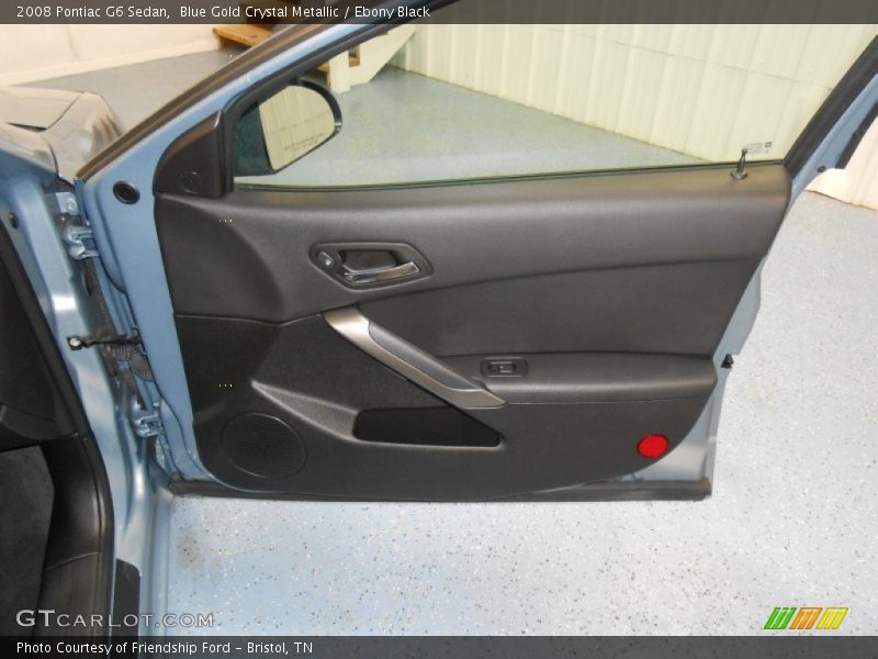 Blue Gold Crystal Metallic / Ebony Black 2008 Pontiac G6 Sedan
