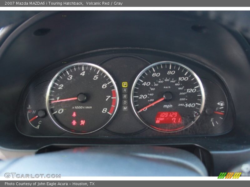 Volcanic Red / Gray 2007 Mazda MAZDA6 i Touring Hatchback