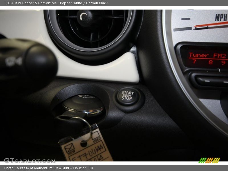 Pepper White / Carbon Black 2014 Mini Cooper S Convertible