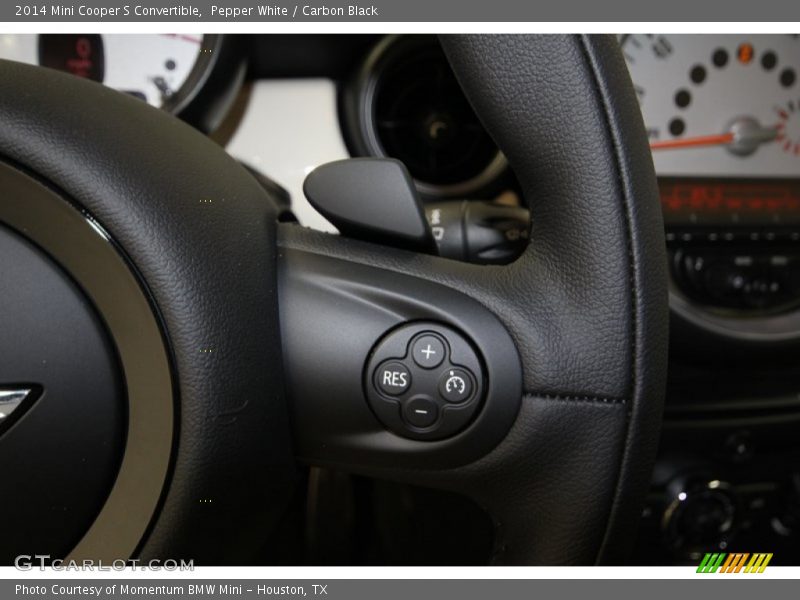 Pepper White / Carbon Black 2014 Mini Cooper S Convertible