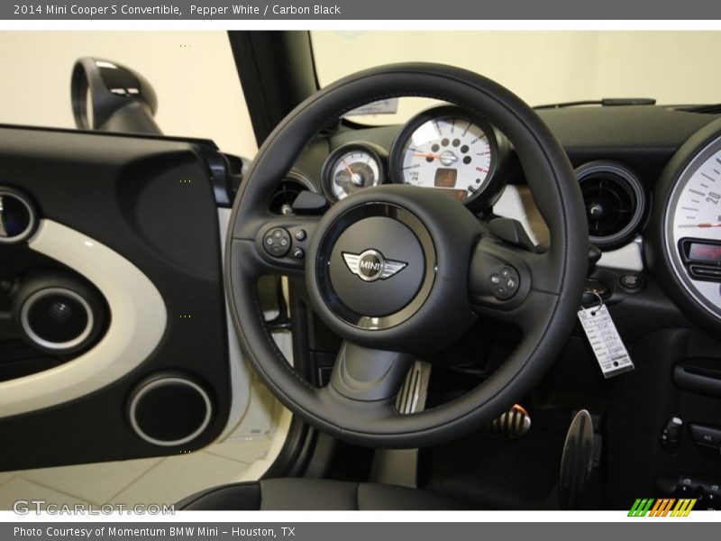 Pepper White / Carbon Black 2014 Mini Cooper S Convertible