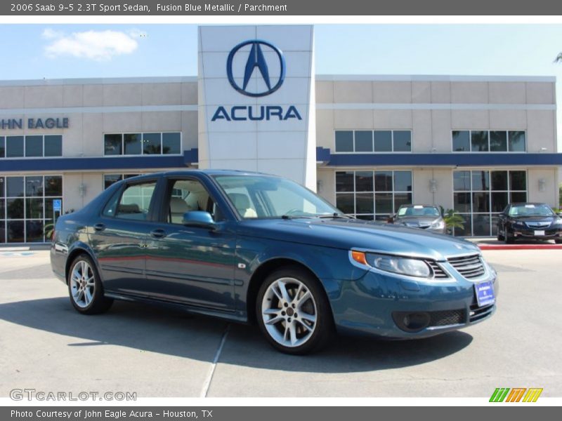 Fusion Blue Metallic / Parchment 2006 Saab 9-5 2.3T Sport Sedan