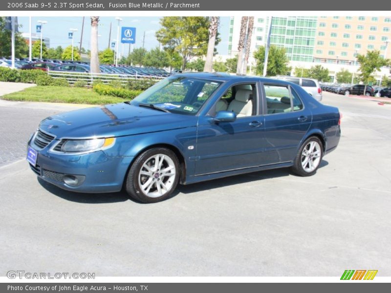 Fusion Blue Metallic / Parchment 2006 Saab 9-5 2.3T Sport Sedan