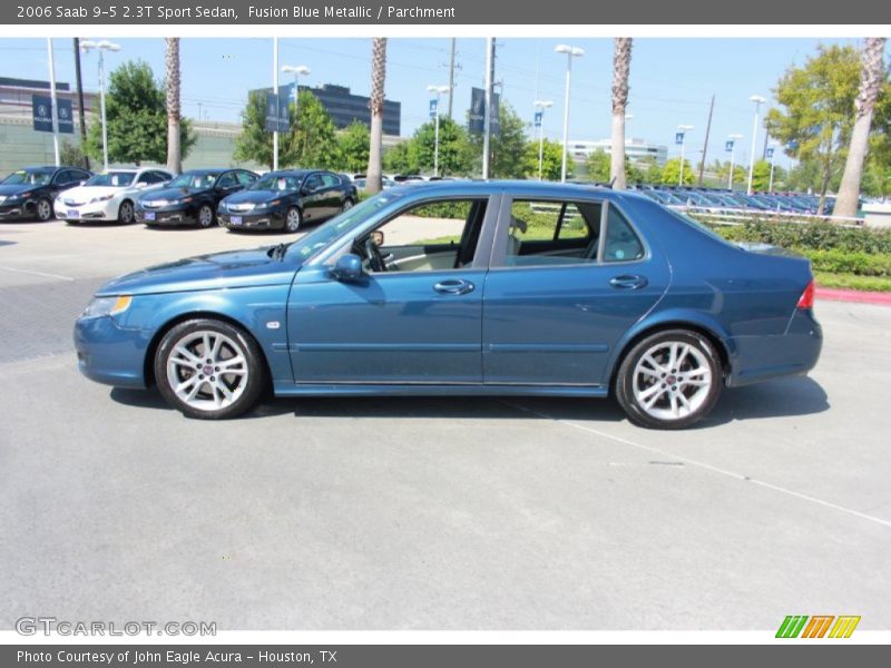 Fusion Blue Metallic / Parchment 2006 Saab 9-5 2.3T Sport Sedan