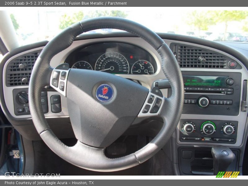 Fusion Blue Metallic / Parchment 2006 Saab 9-5 2.3T Sport Sedan
